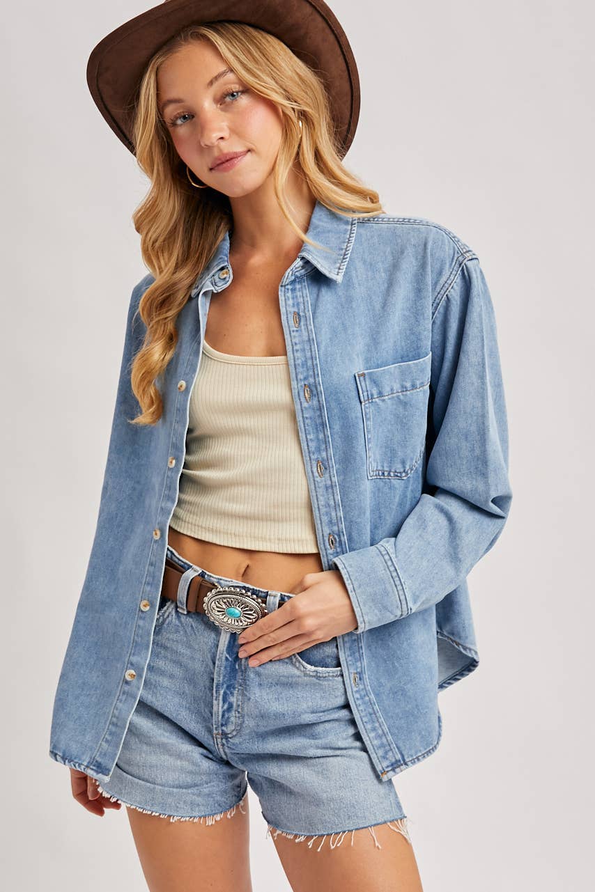 Denim Oversized Shirt