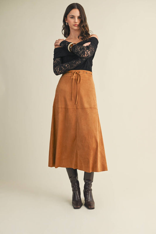 Suede Skirt