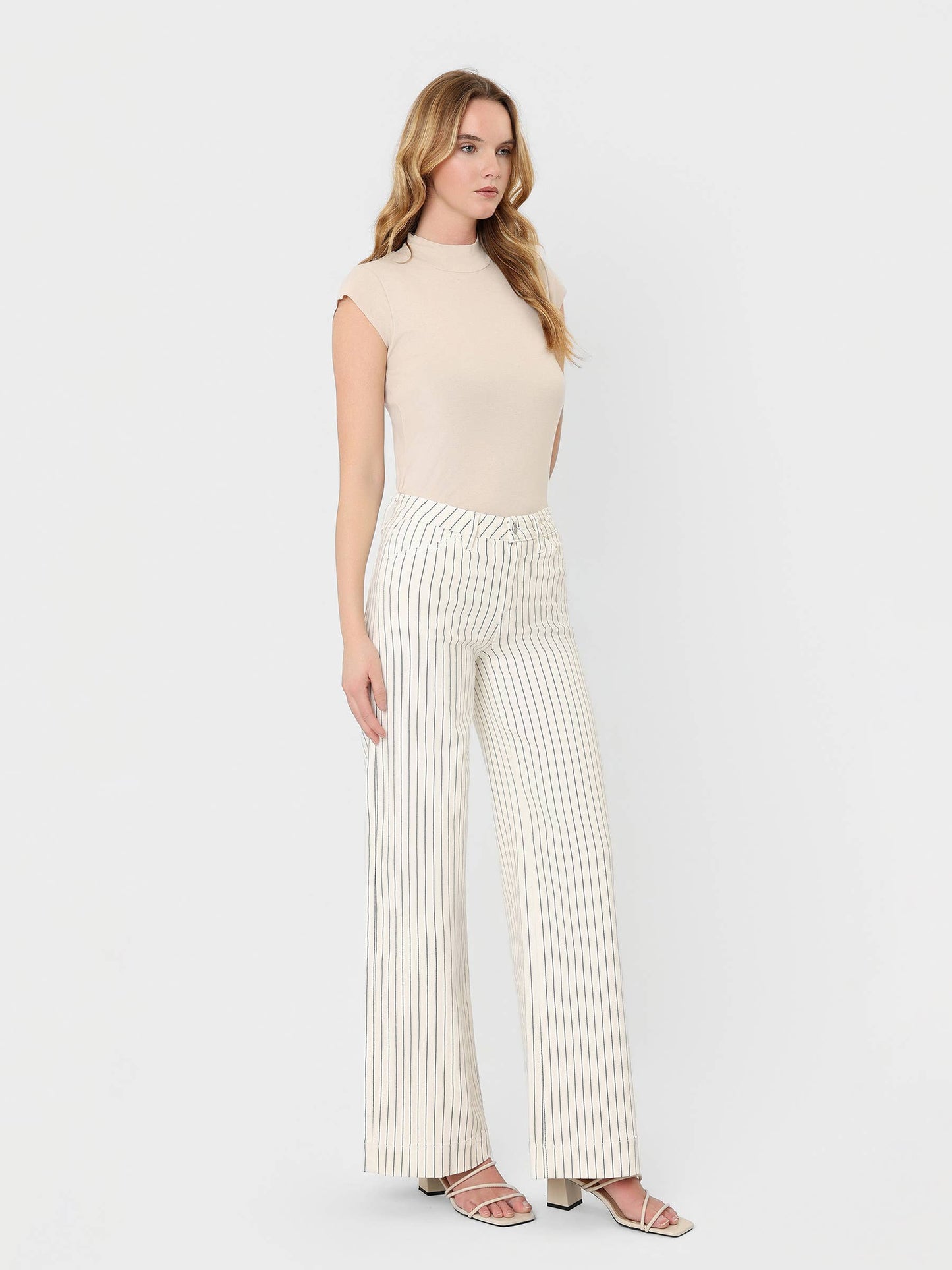 Tan Stripe WL Jeans