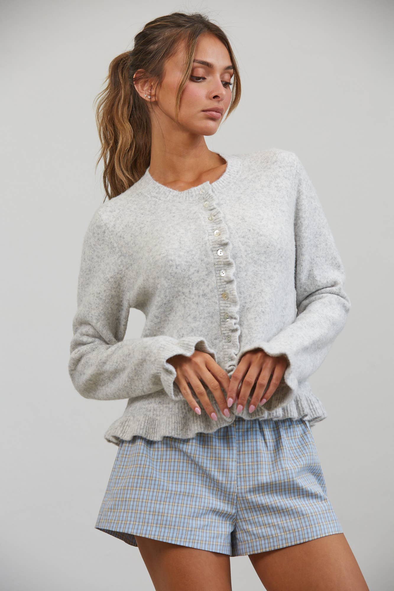 Ruffle Cardigan