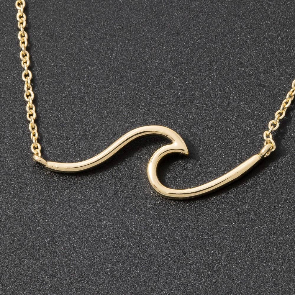 Wave Pendant Necklace