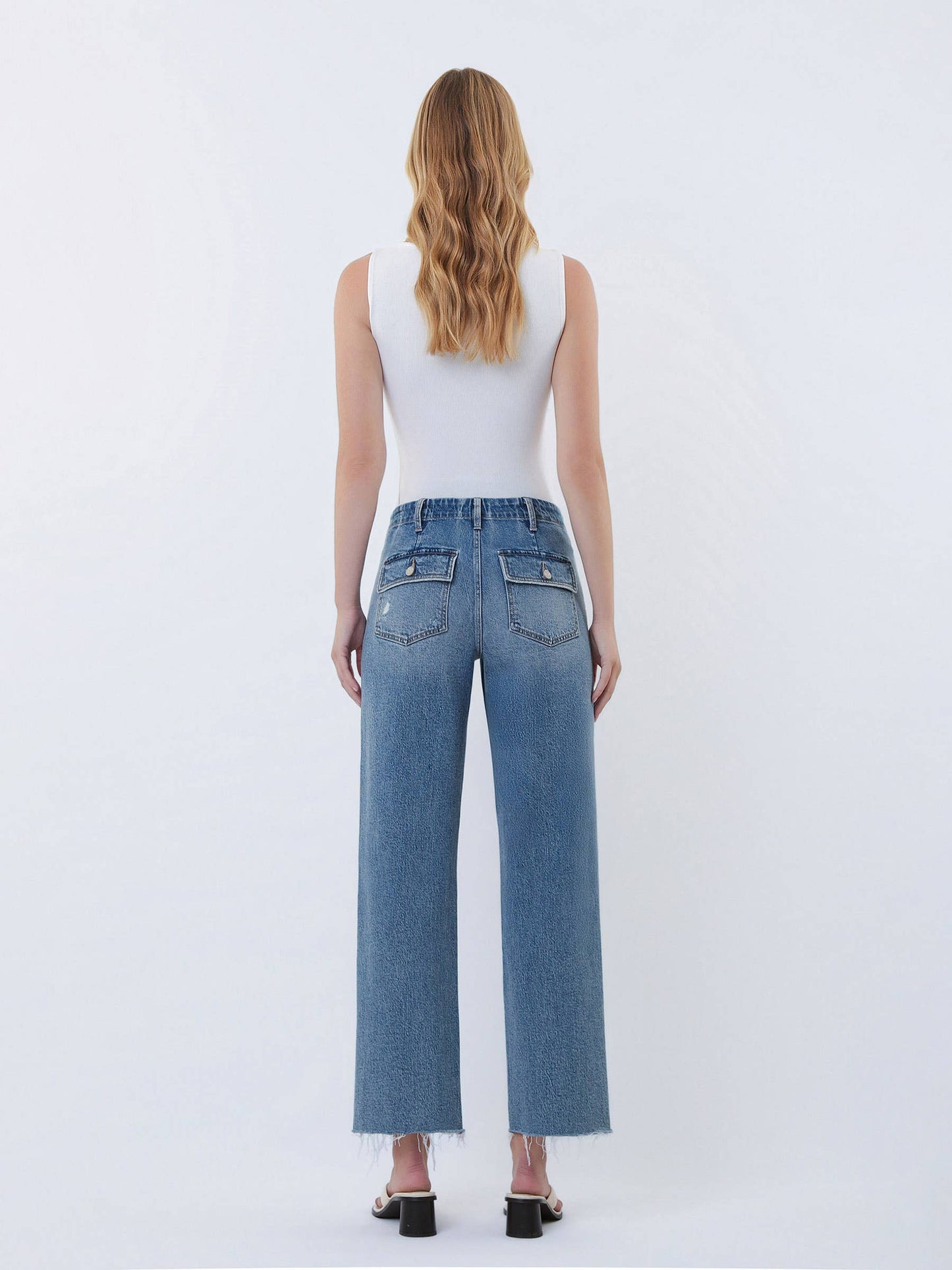Patch Pocket Jeans