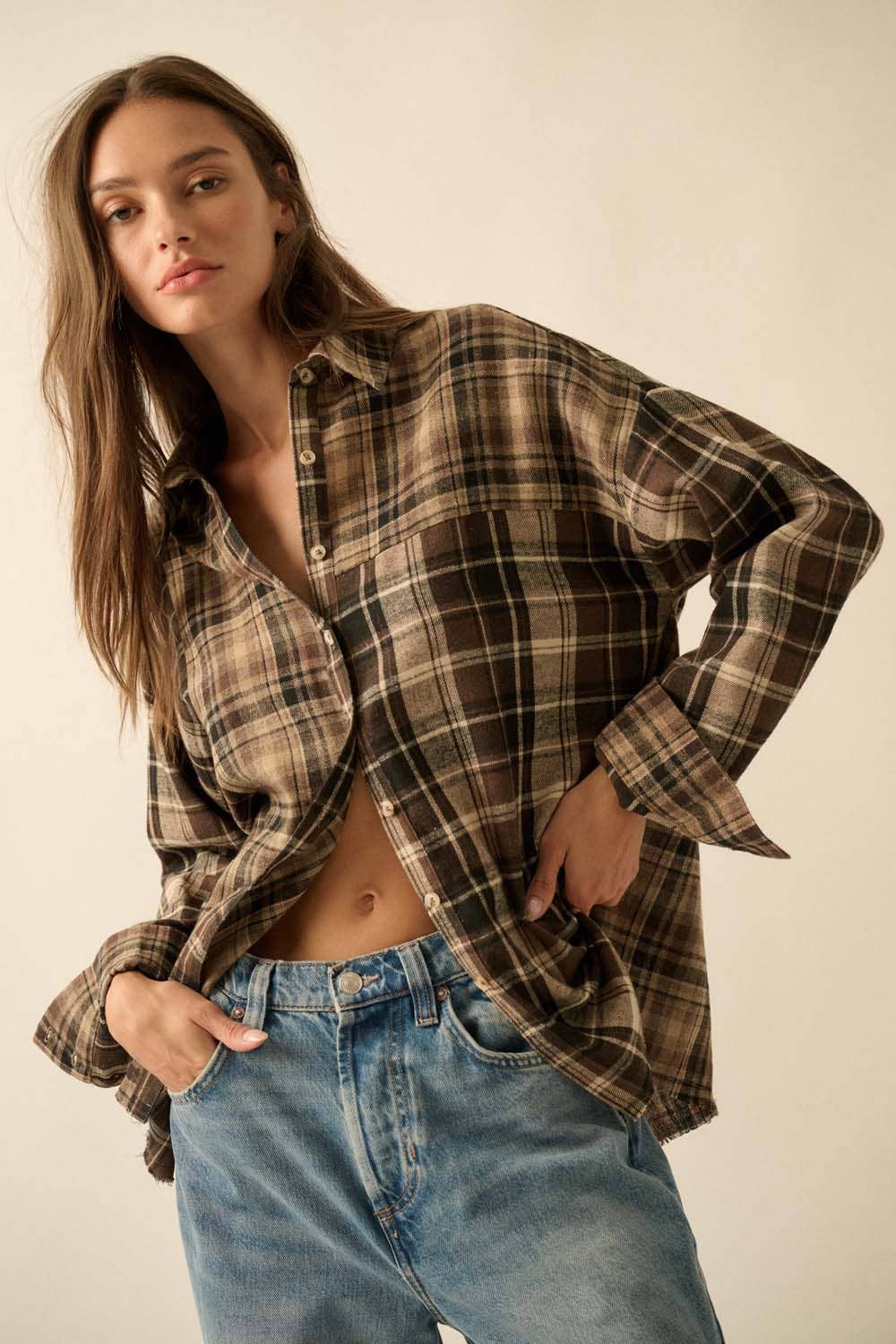 Plaid Flannel Shirt