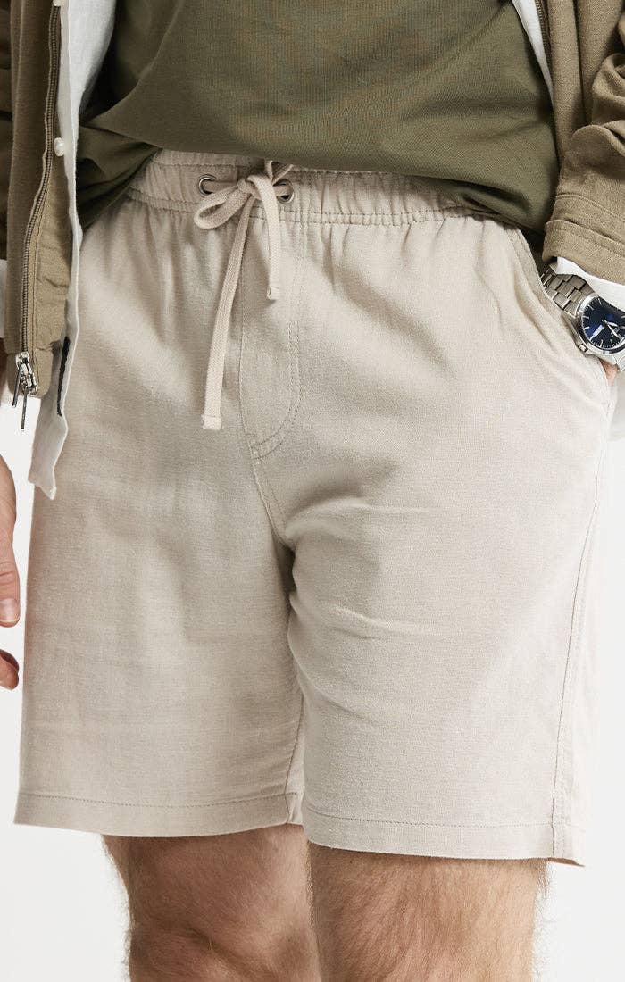 Linen Blend  Shorts