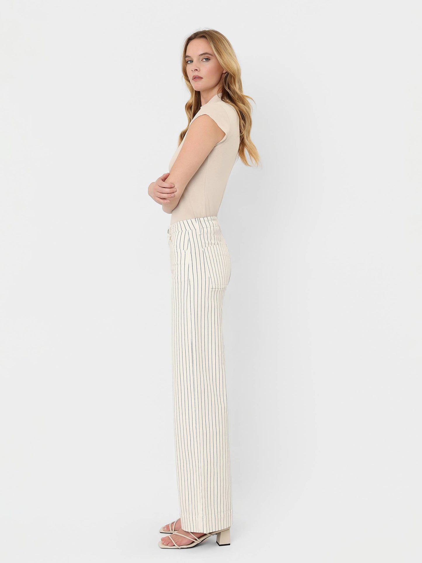Tan Stripe WL Jeans