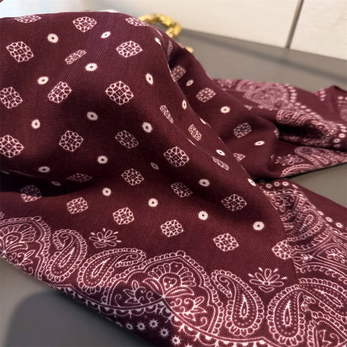 Paisley Silk Bandana