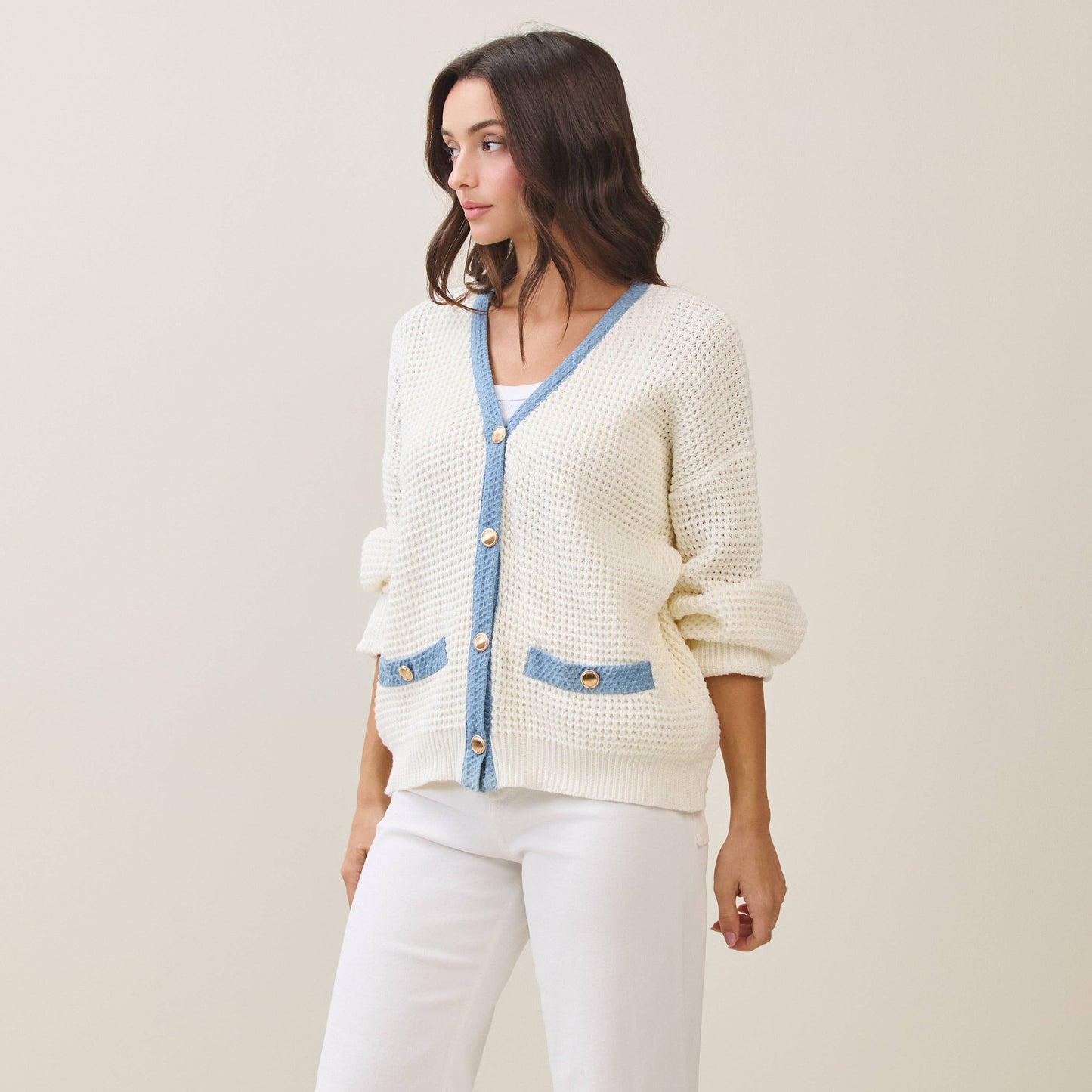 Contrast cardigan