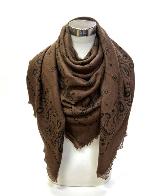 Chocolate Wool Scarf