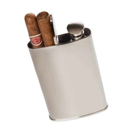 Wingman Flask & Cigar Holder