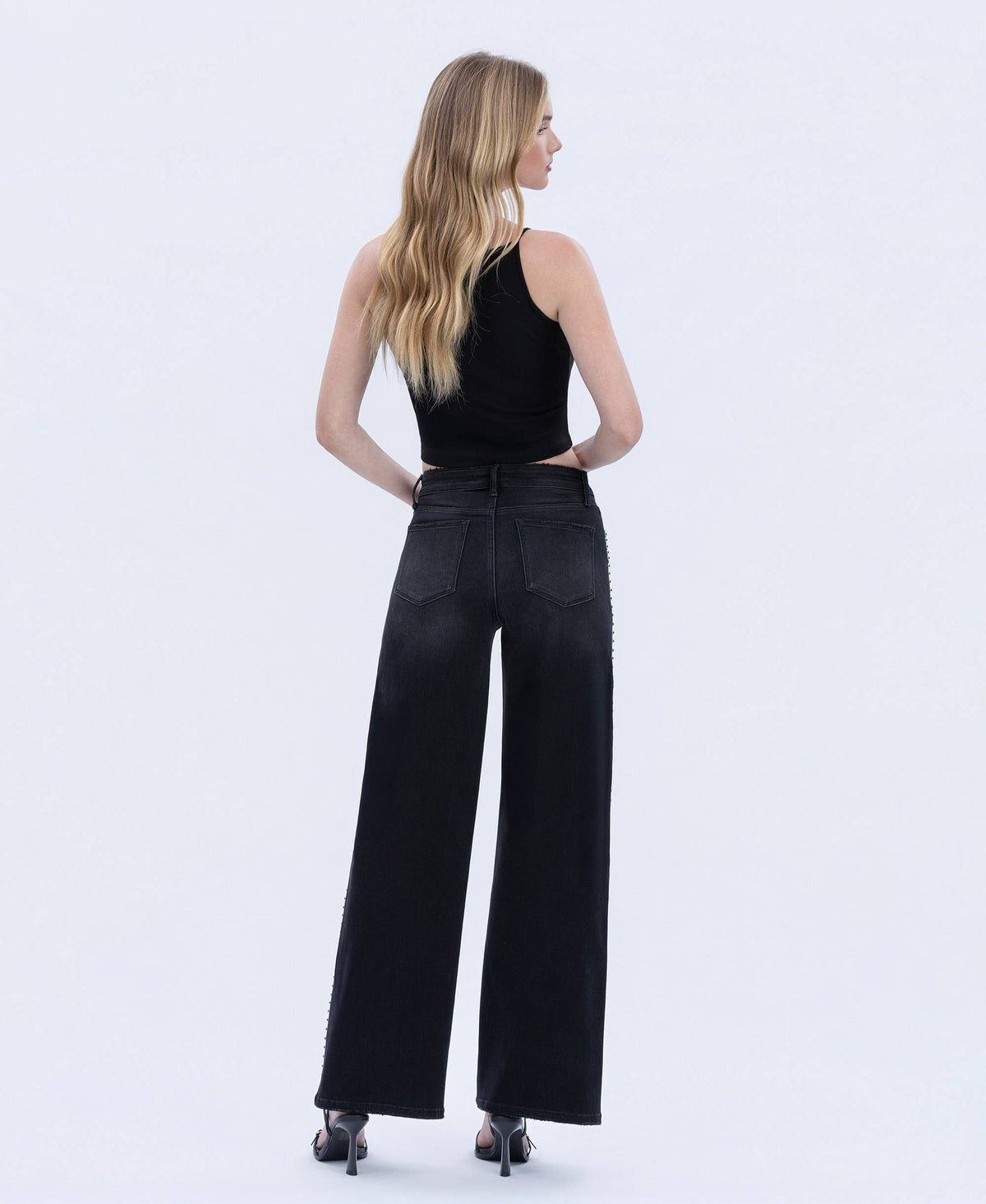 Black Nail Head Jeans